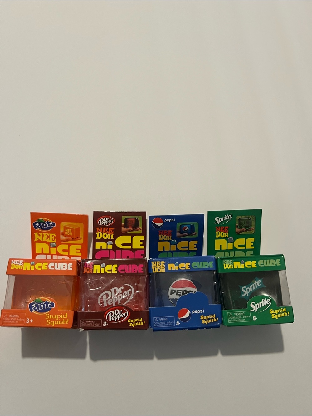 Nee doh Nice Cube Soda Collection - Fanta, Dr Pepper, Pepsi, Sprite